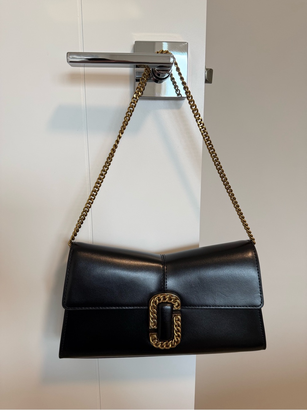 Marc Jacobs Convertible Clutch with Removable Gold Chain Strap